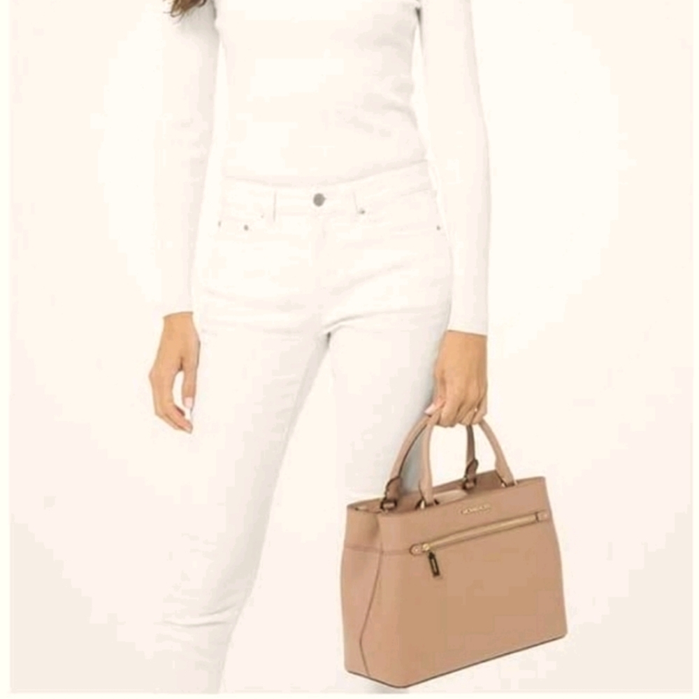 MICHAEL KORS HAILEE SAFFIANO SMALL LEATHER SATCHEL - Picture 5 of 16